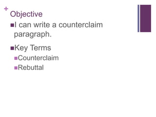 Current events counterclaims | PPTX