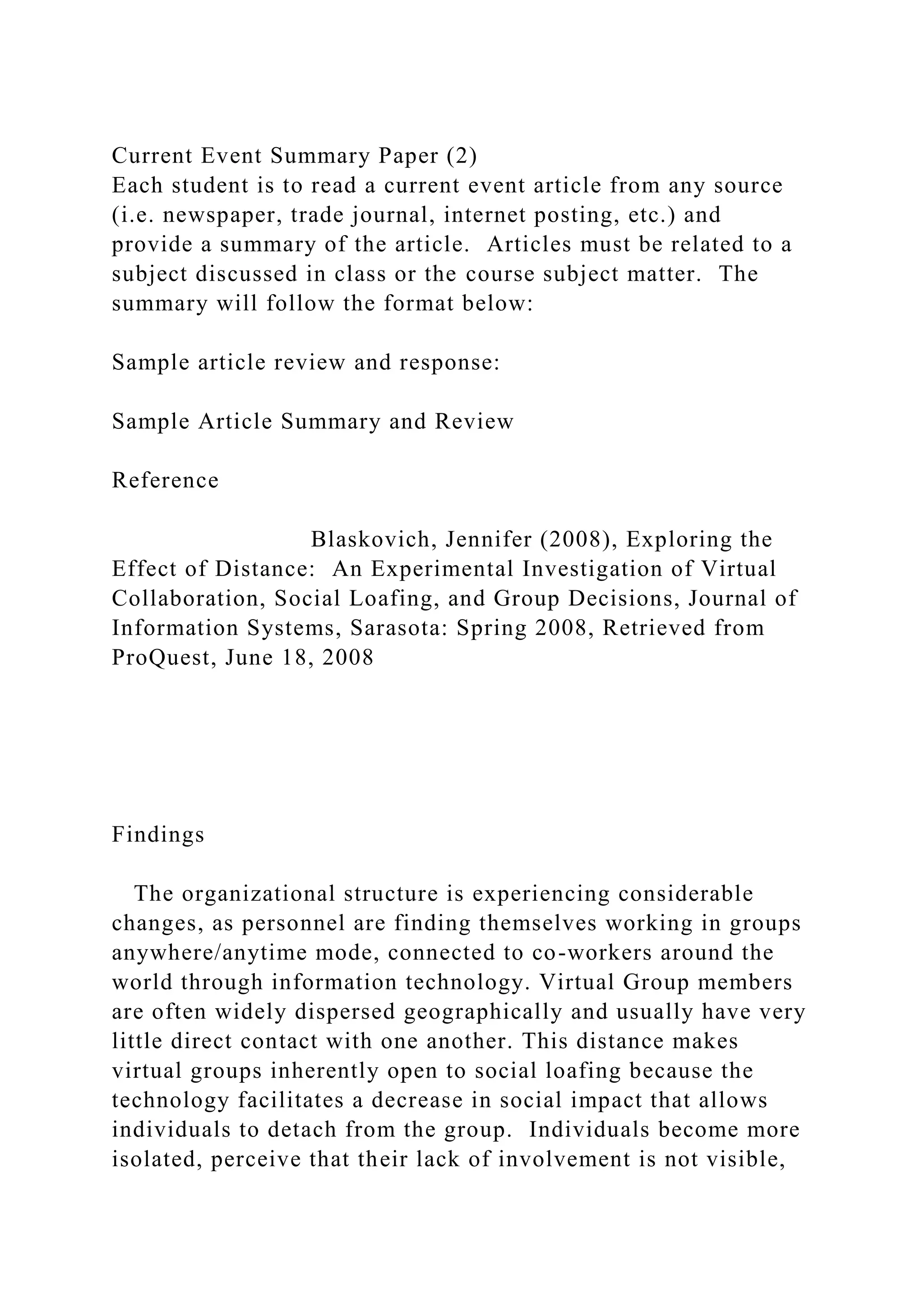 Current Event Summary Paper (2)Each student is to read a current e.docx