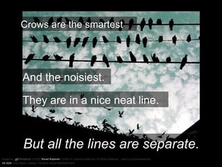 VE #529 Crows are the smartest And the noisiest. They are in a nice neat line. But all the lines are separate. 