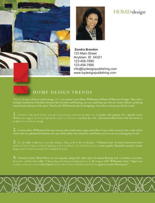 Current issue homes by