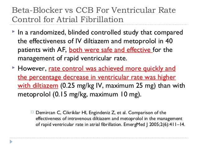 Sotalol Vs Metoprolol For Ventricular Rate Control