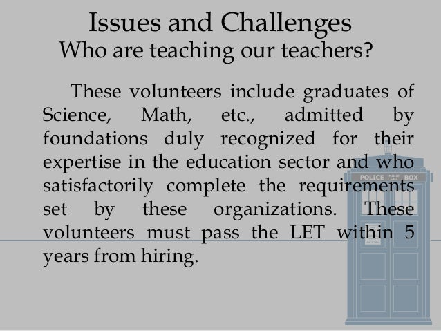 Current Issues In Education Meeting The Challenges Of The