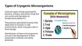 Current Knowledge On Cryogenic Microorganisms And Food Safety In ...
