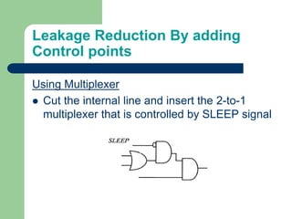 Reduction in Current leakage in CMOS VLSI Circuits | PDF
