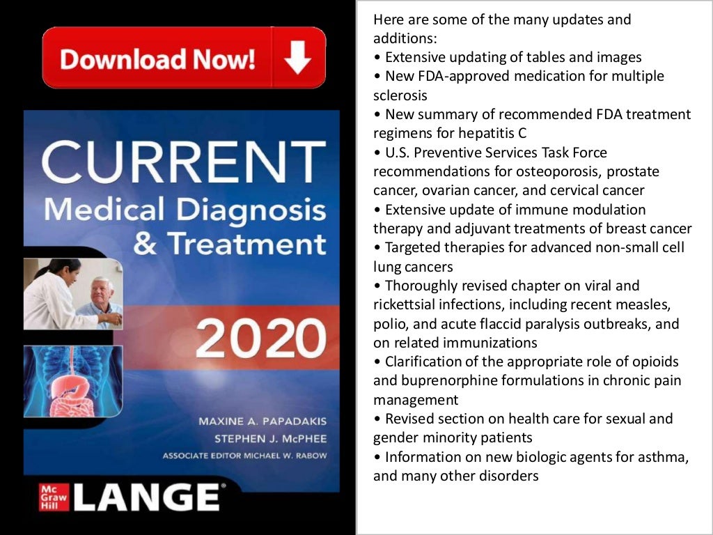 CURRENT Medical Diagnosis and Treatment 2020