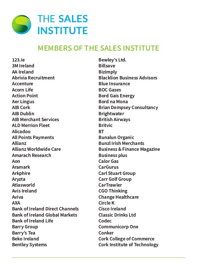 Current Member Companies August 2018