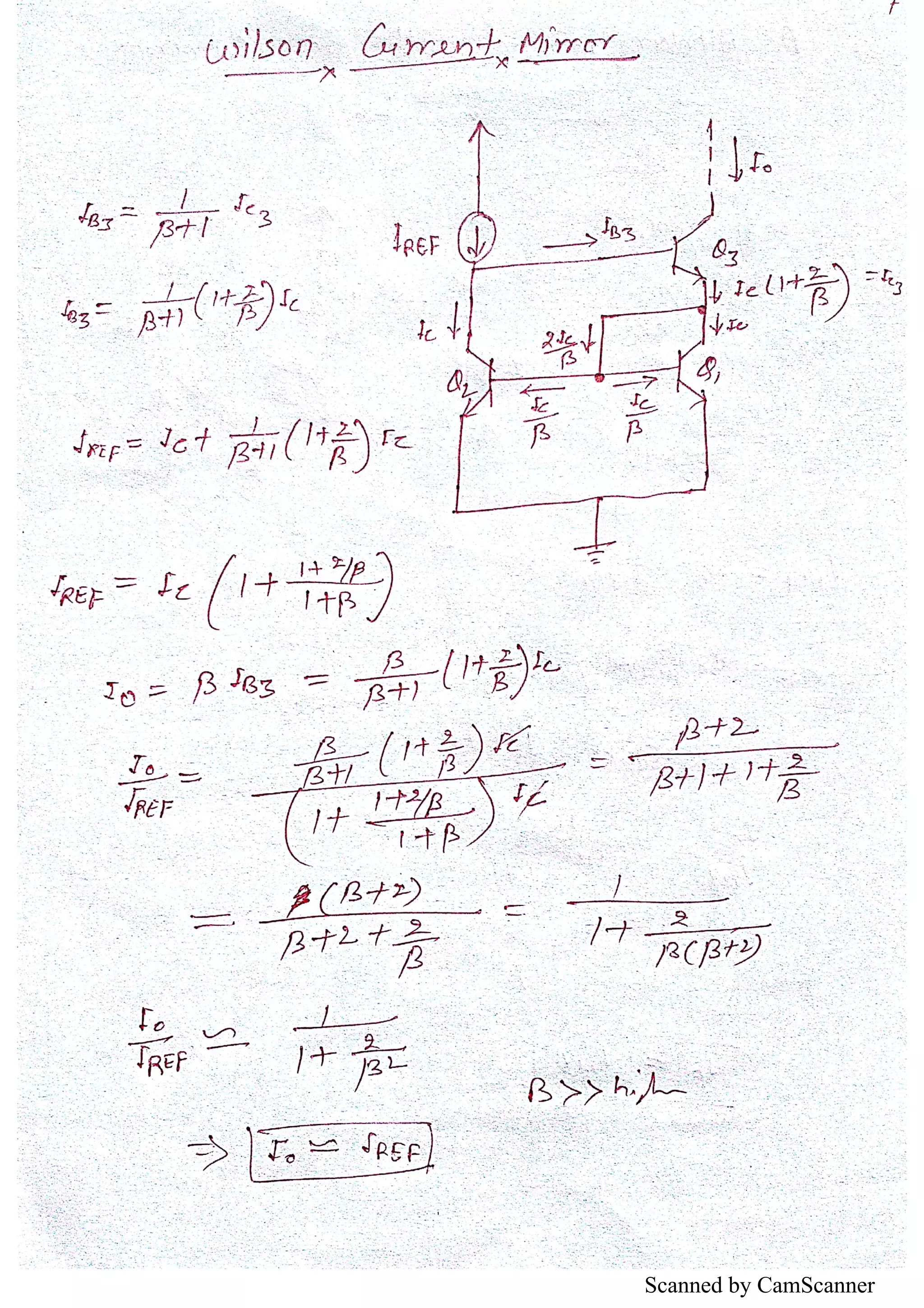 Current mirrors (using BJT & MOSFET) | PDF