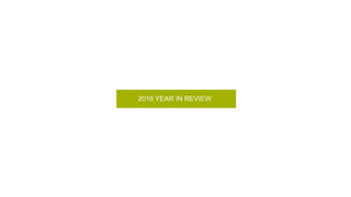 2016 YEAR IN REVIEW
 