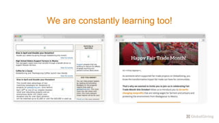 We are constantly learning too!
 