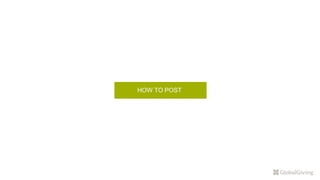 HOW TO POST
 