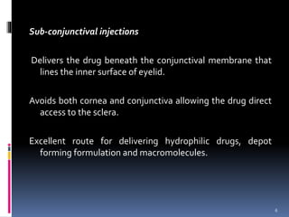 OCCULAR DRUG DELIVERY SYSTEM | PPTX