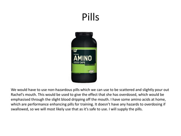 Current prop list for filming | PPT