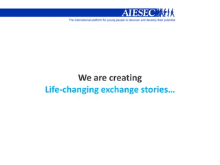 AIESEC EE_Current Exchange Reality_NPM 2009