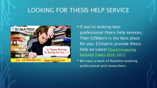 Research paper on cloud computing services