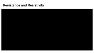 Resistance and Resistivity
 