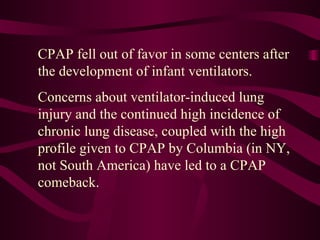 Current Resp Trends In Neonatology | PPT
