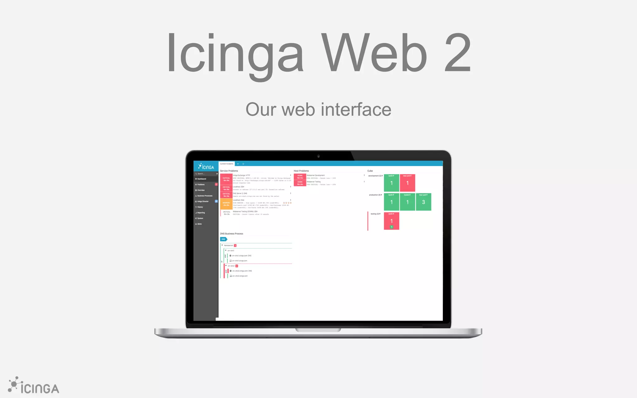 Icinga Web 2
Our web interface
 