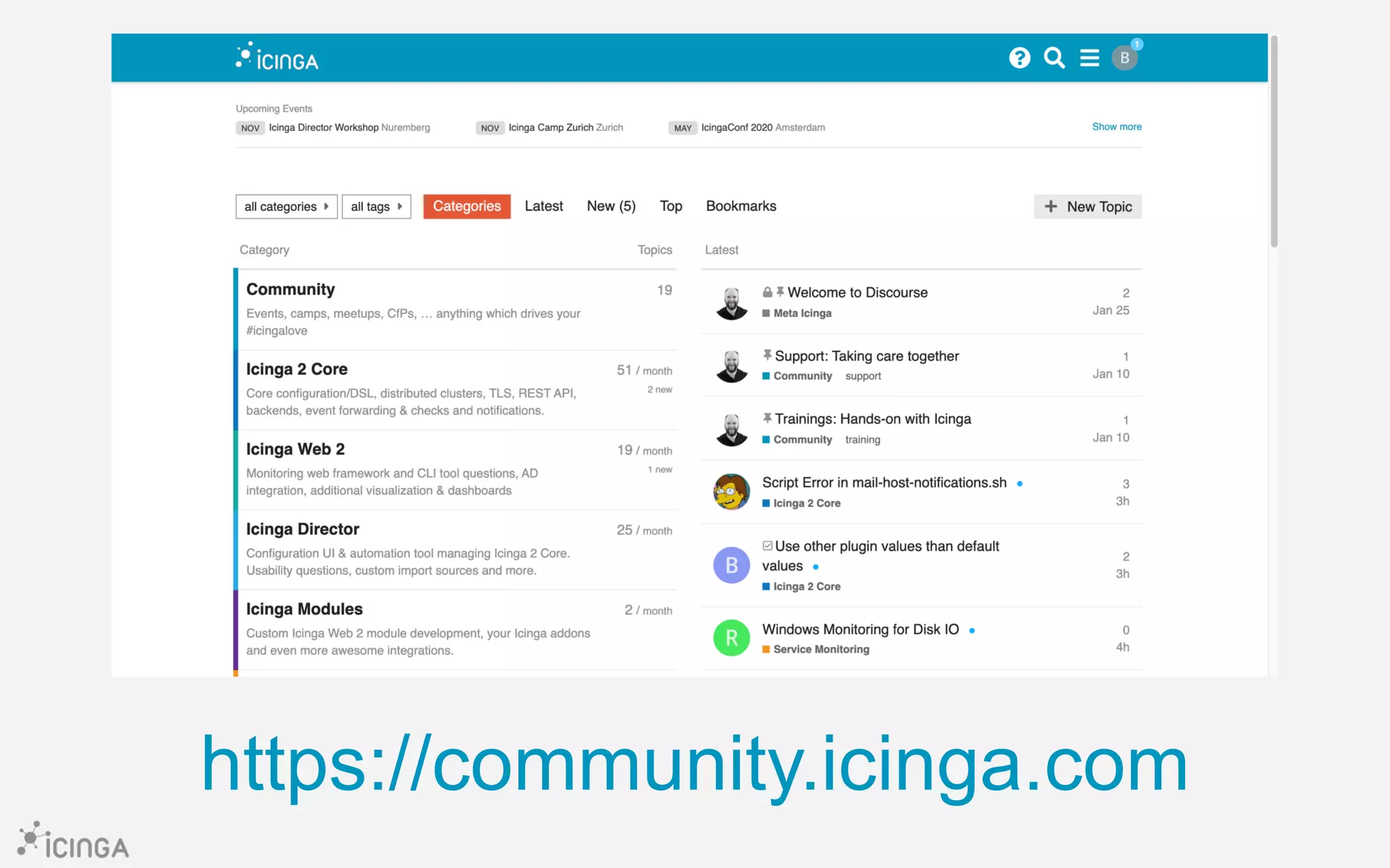 https://community.icinga.com
 