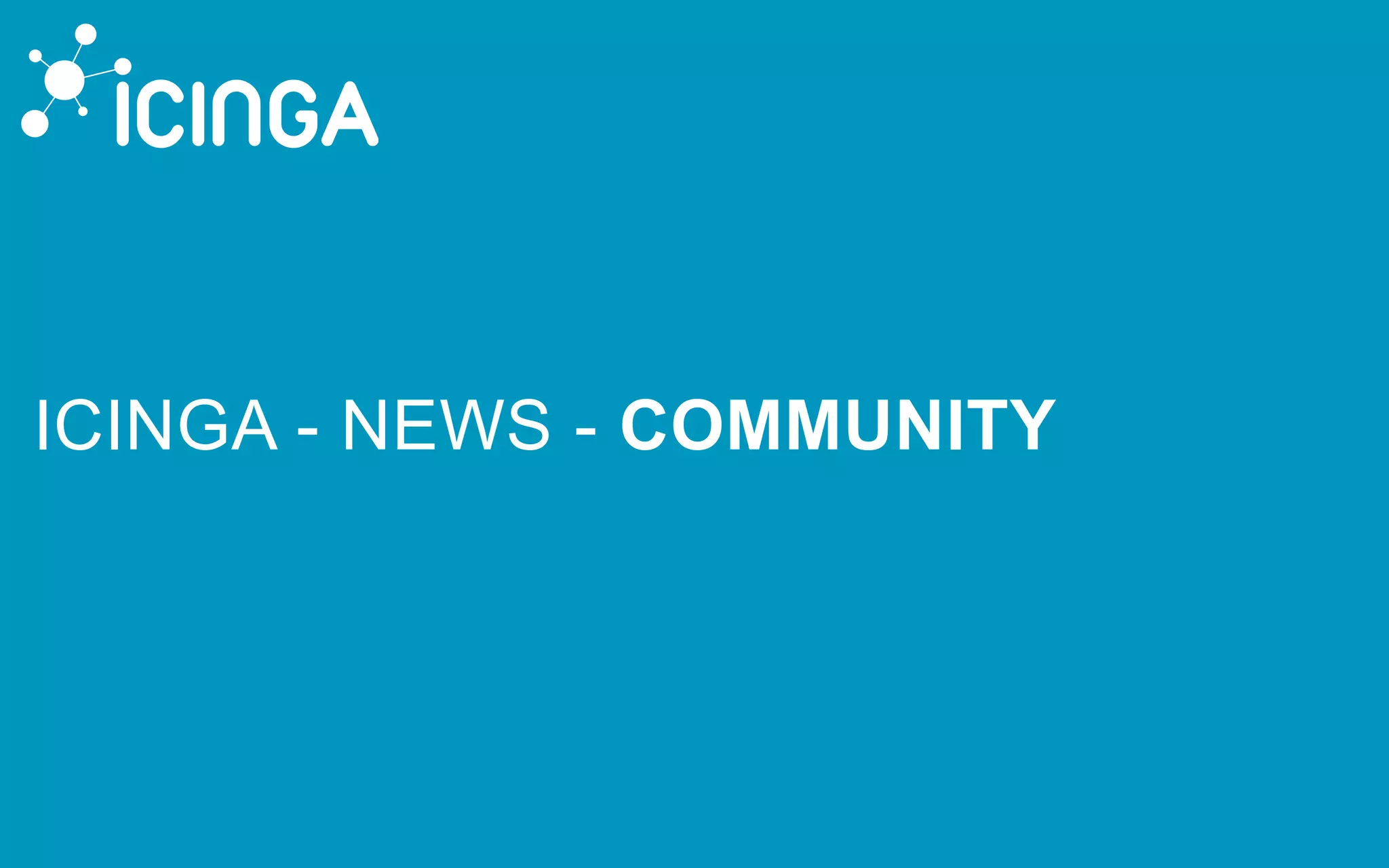 ICINGA - NEWS - COMMUNITY
 