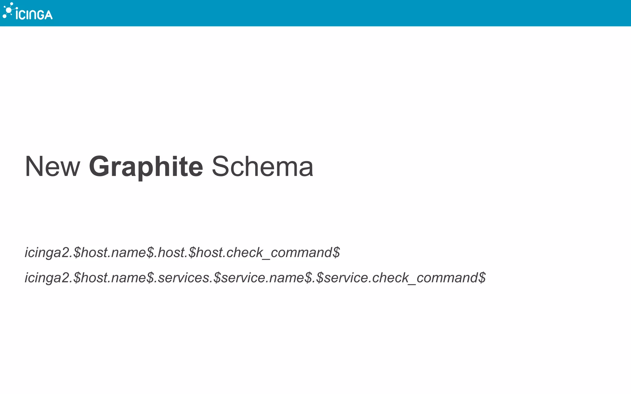 New Graphite Schema
icinga2.$host.name$.host.$host.check_command$
icinga2.$host.name$.services.$service.name$.$service.check_command$
 