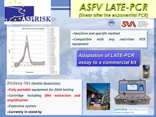 Current status of serological and nucleic acid based diagnostic techniques for ASF