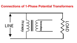 Connections of 1-Phase Potential Transformers
 