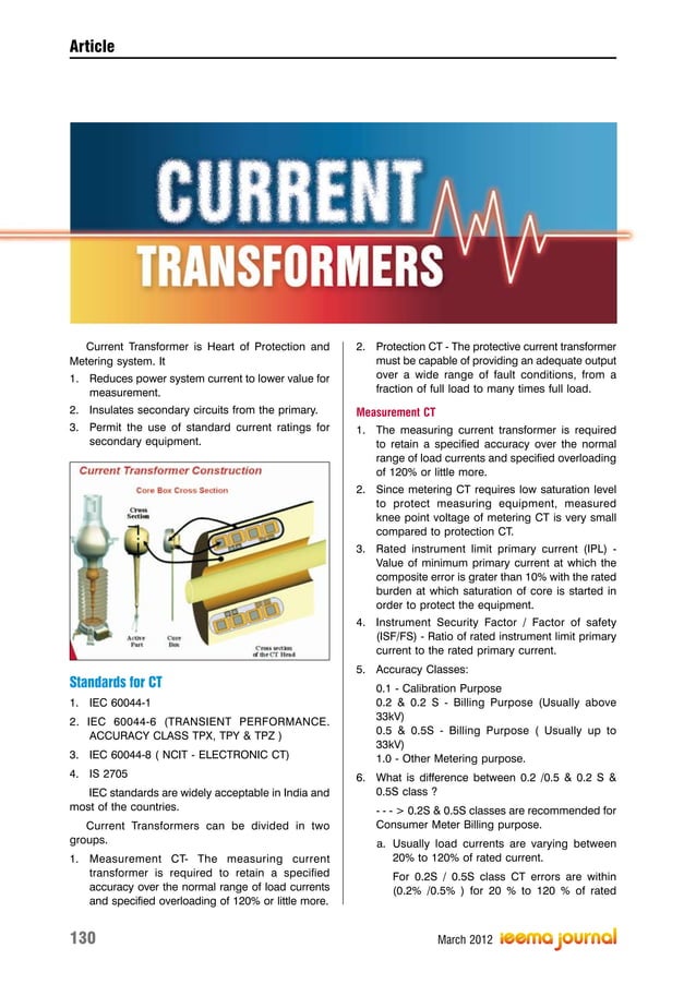 Current Transformer Ieema Current Transformer Ieema
