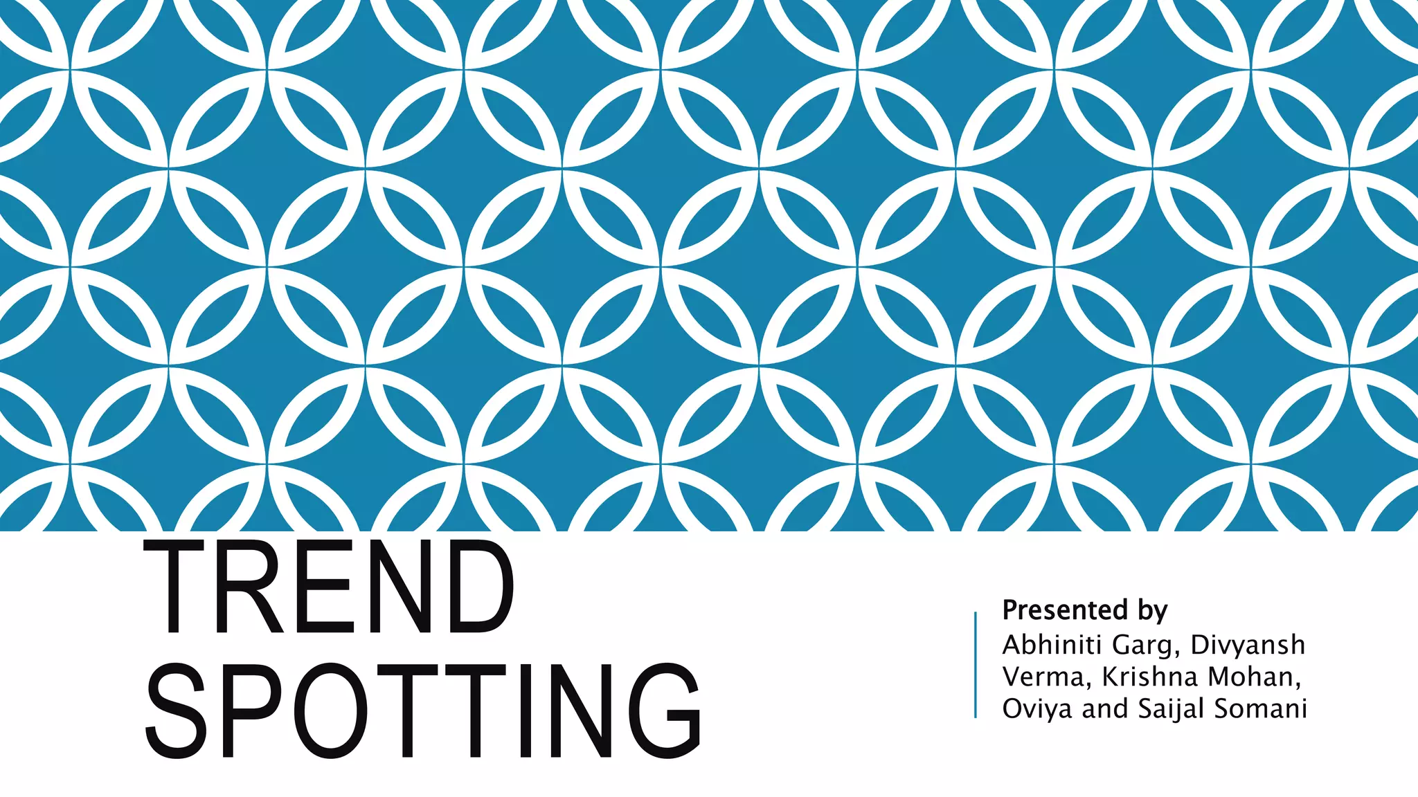 Current trends in fashion industry PPT