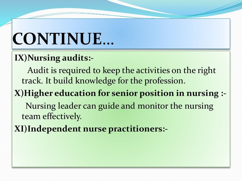 Current trends and issues in nursing administration