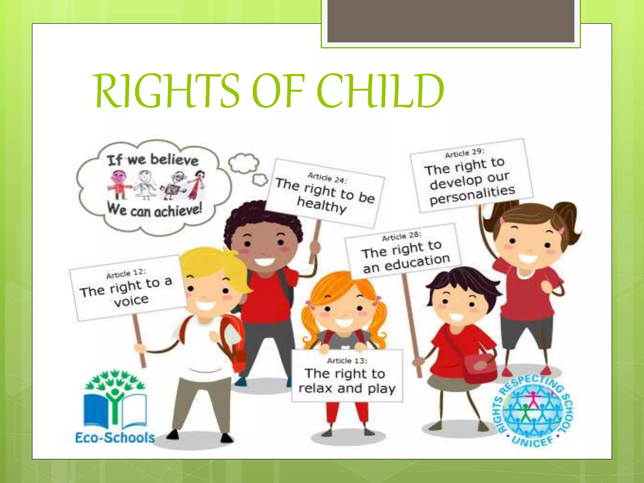 RIGHTS OF CHILD