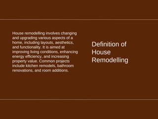 Explore the significance and trends of home remodels in Perth | PDF