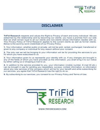 WWW.TRIFIDRESEARCH.COM
DISCLAIMER