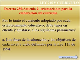 MEN: CalidadMEN: Calidad
 