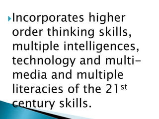 Curricular landscape in the 21st century classroom | PPTX
