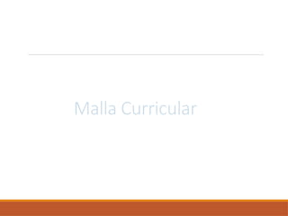 Malla Curricular
 