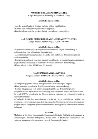 adidas enviar curriculo