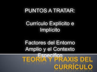 Curriculo Implicito y Explicito
