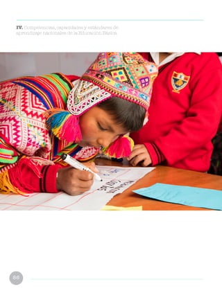 86
IV. Competencias, capacidades y estándares de
aprendizaje nacionales de la Educación Básica
 