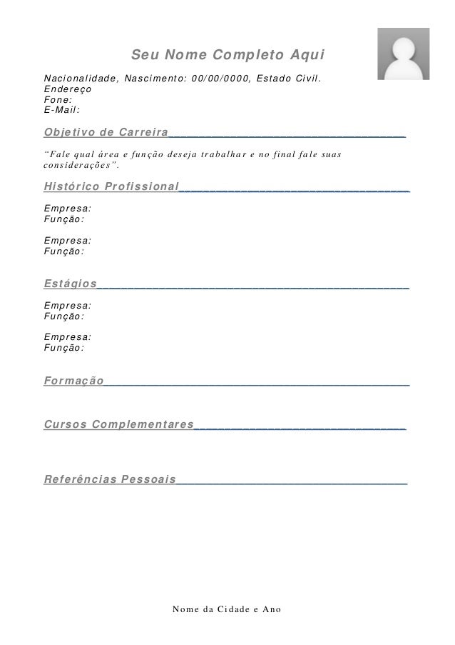 curriculo pronto