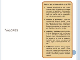 VALORES
 