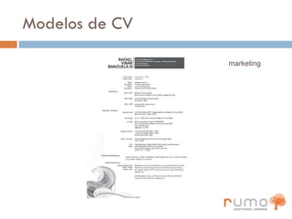 Modelos de CV marketing 