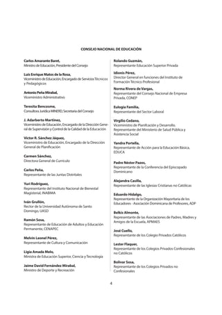 4
MINISTERIO DE EDUCACIÓN
 