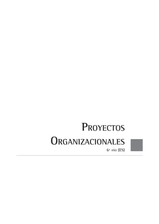 Proyectos
Organizacionales
            6º   año   (ES)
 