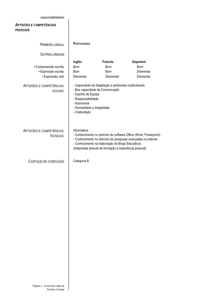 Curriculo Vitae