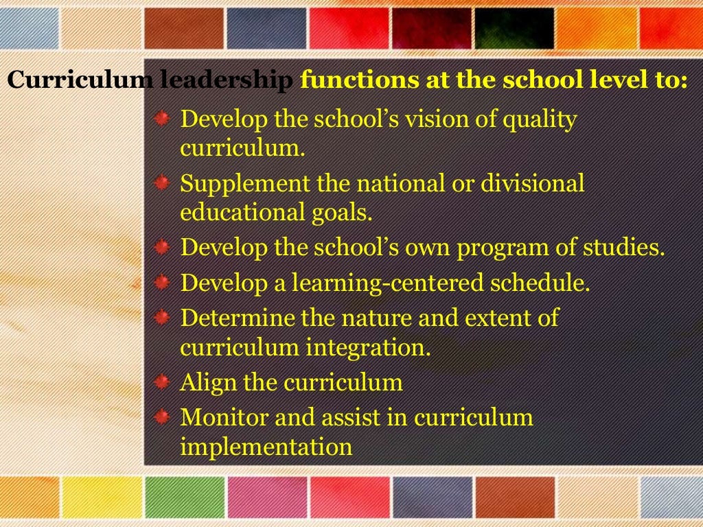 Curriculum Leadership