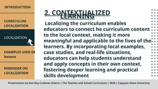 CURRICULUM-LOCALIZATION. TOPIC IN THIS SECTOR | PPTX