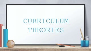 CURRICULUM
THEORIES
 