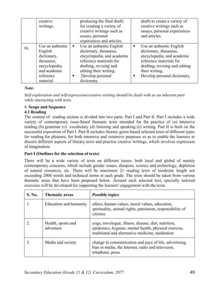 Curriculum 11 12 (compulsory) new | PDF