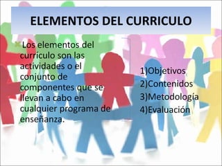 ELEMENTOS DEL CURRICULO 
