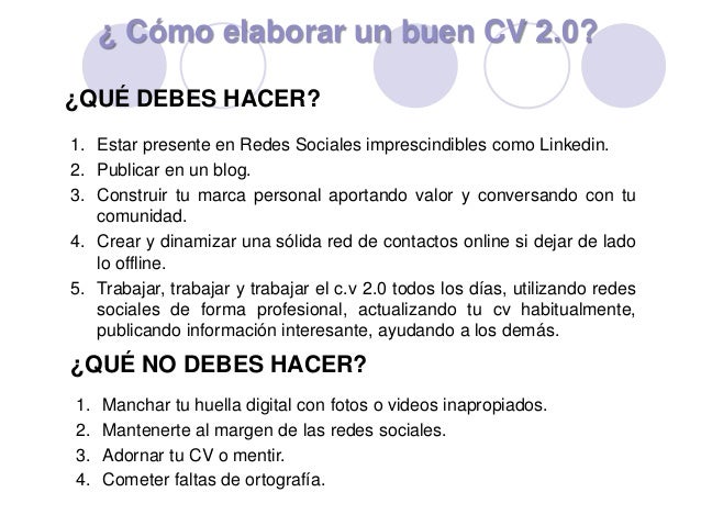 Como Redactar Un Curriculum